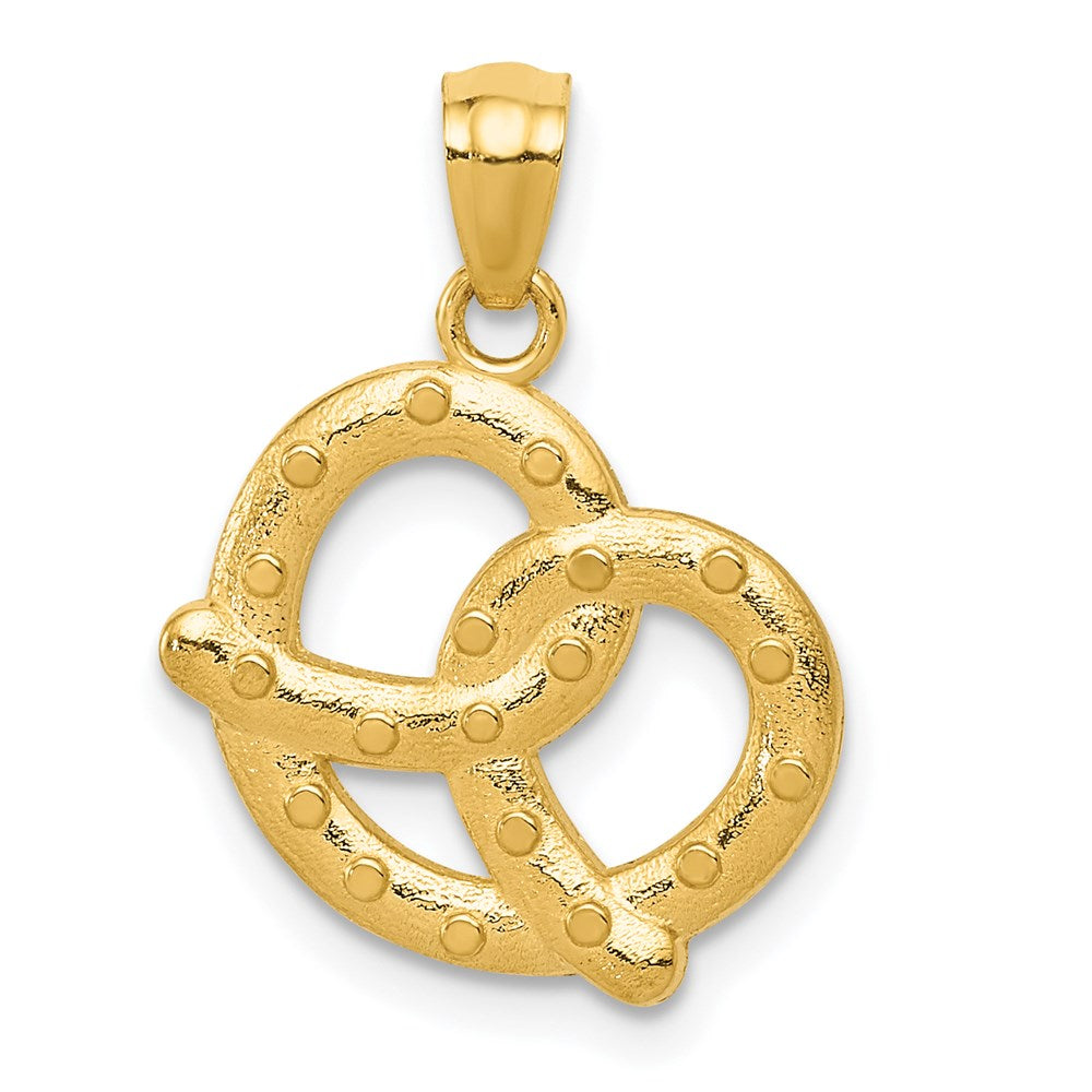 14k Pretzel Pendant-C4448