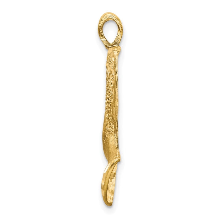 14k Satin & D/C Nefertiti Charm-C445