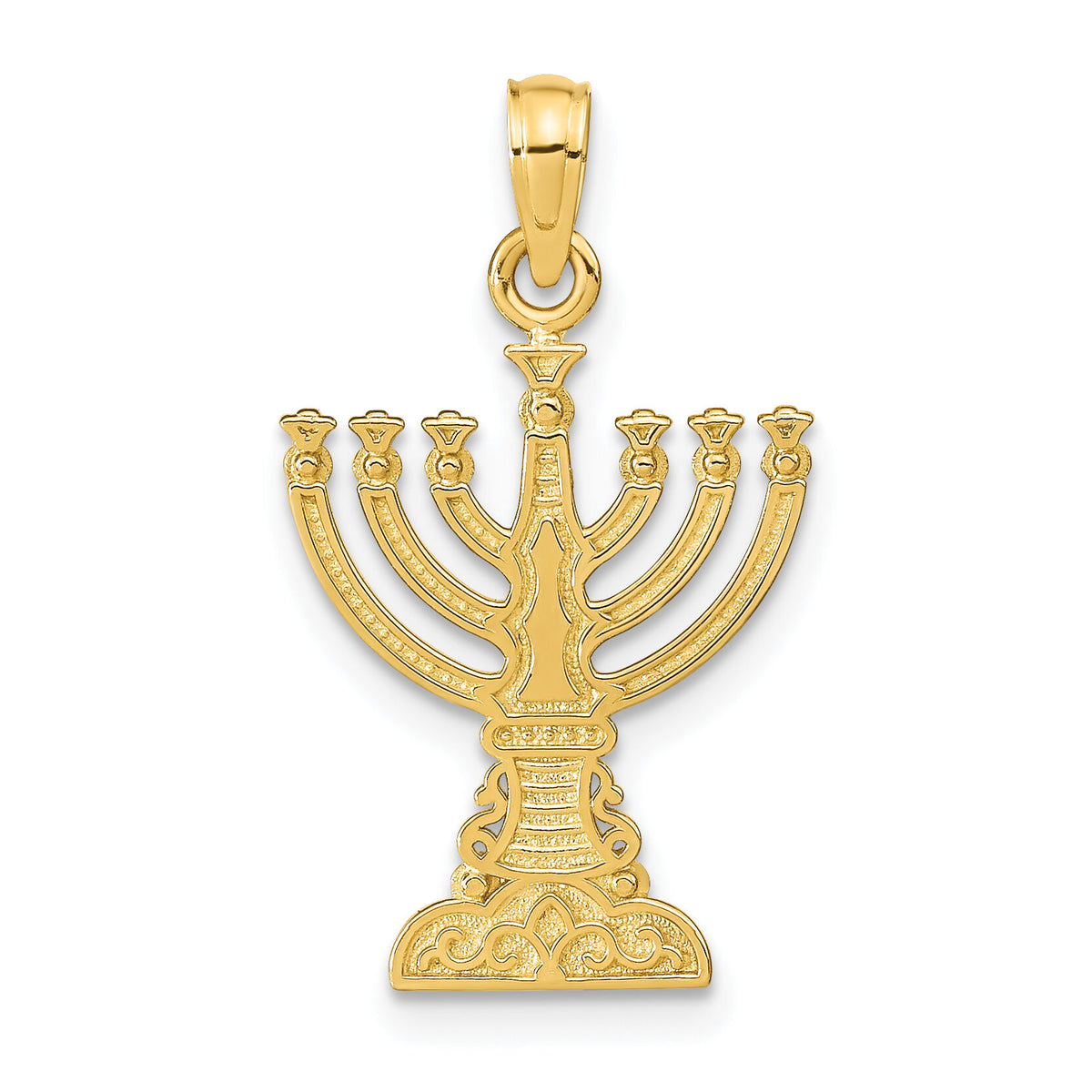 14K Menorah Pendant-C4451