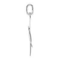 14K White Gold Elongated Star Of David Charm-C4454