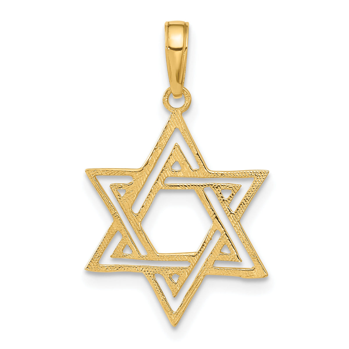 14K Star of David Pendant-C4465