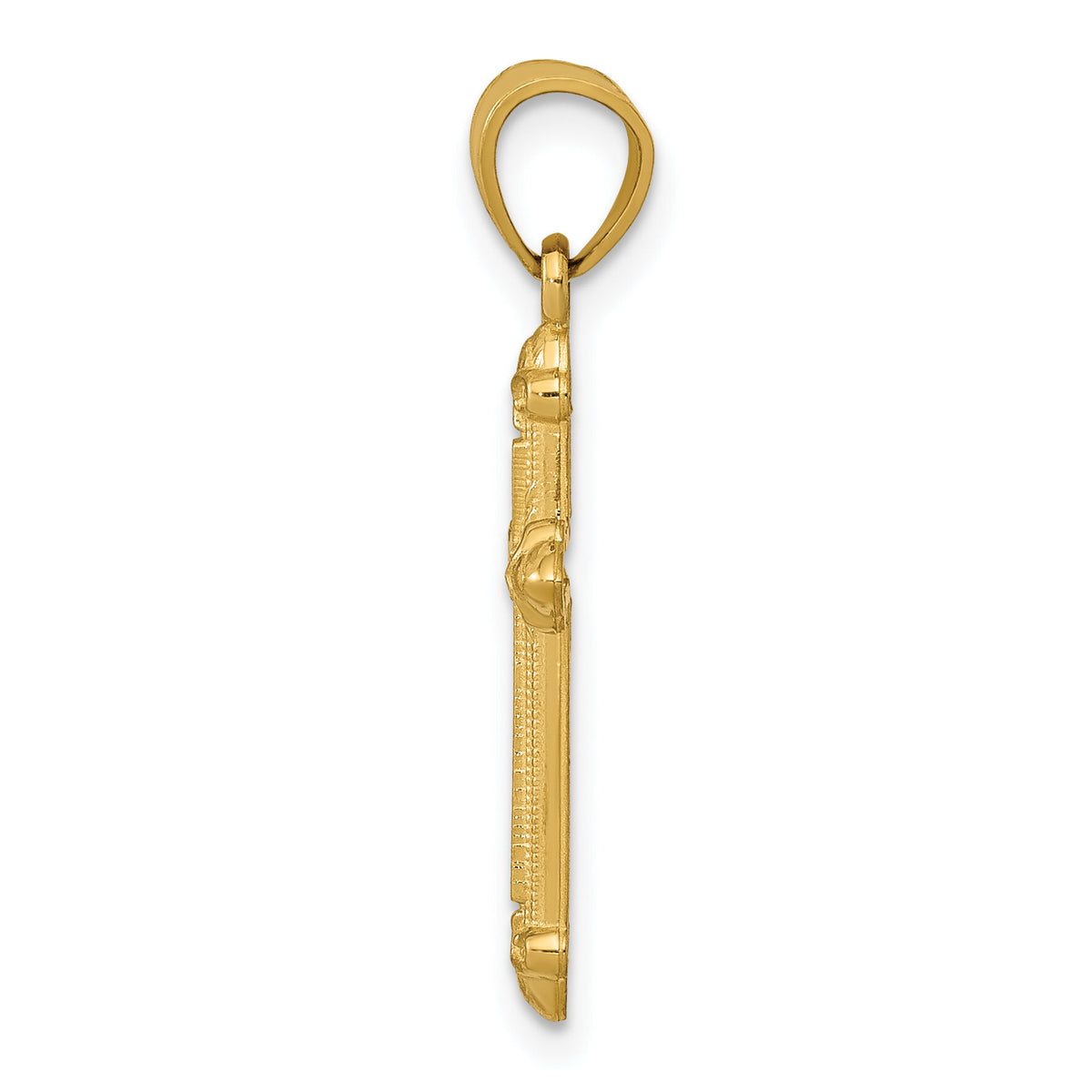 14k Passion Cross Pendant-C4474