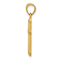 14k Passion Cross Pendant-C4474
