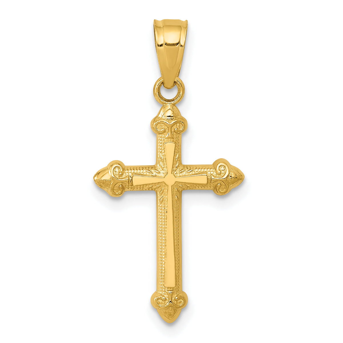 14k Passion Cross Pendant-C4474