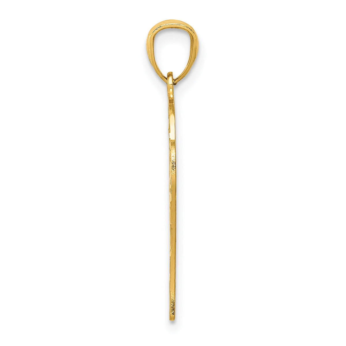 14k Yellow Gold Basketball Pendant-C4504