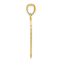 14k Yellow Gold Basketball Pendant-C4504