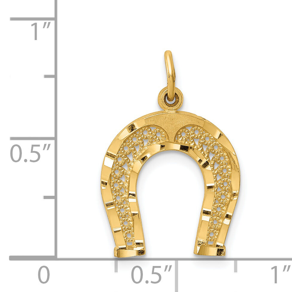 14k Horseshoe Charm-C453