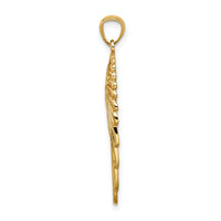 14K Angel Wing Pendant-C4572