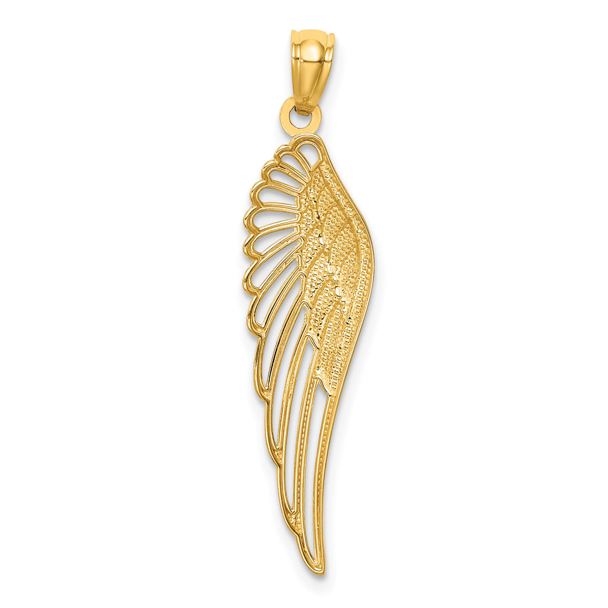 14K Angel Wing Pendant-C4572