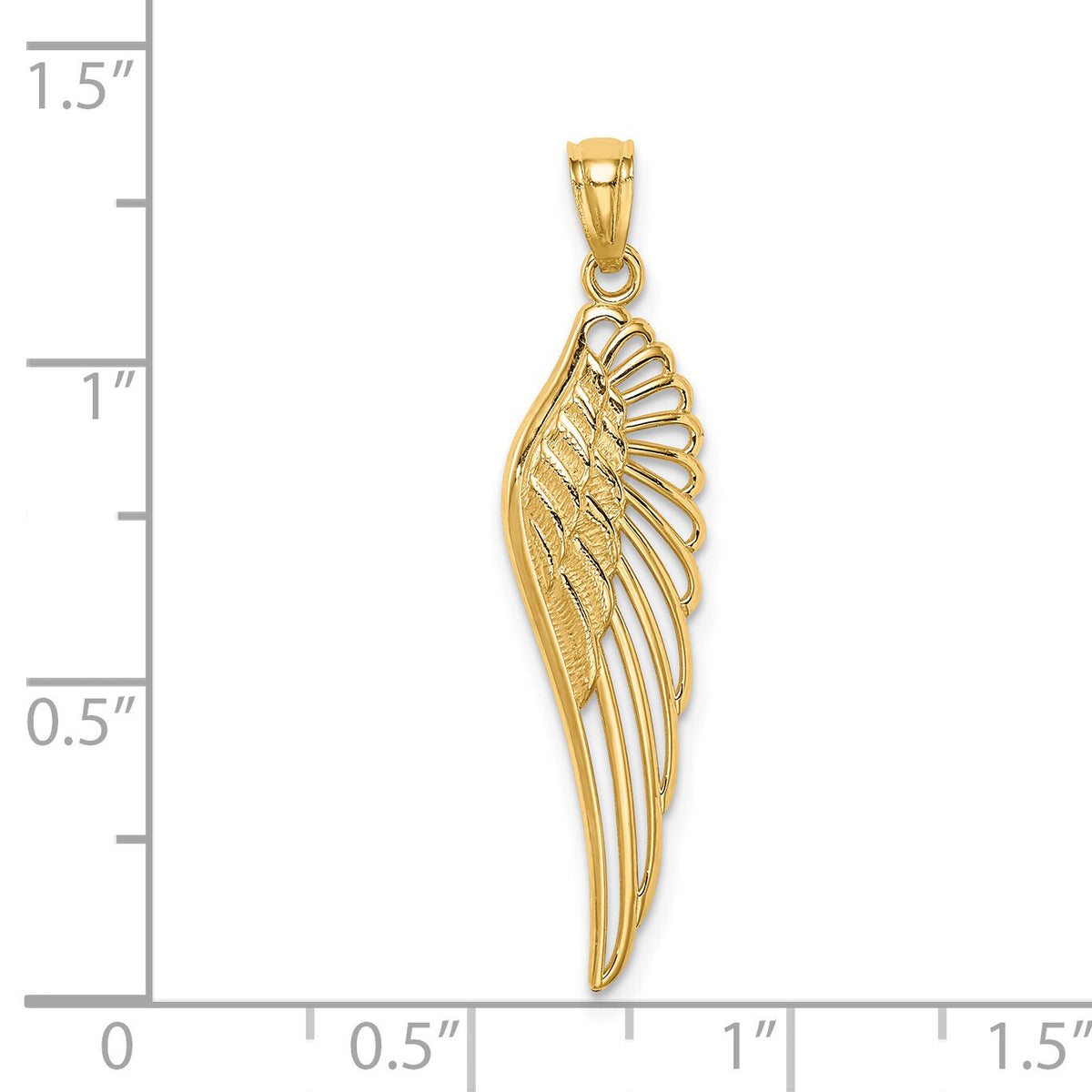 14K Angel Wing Pendant-C4572