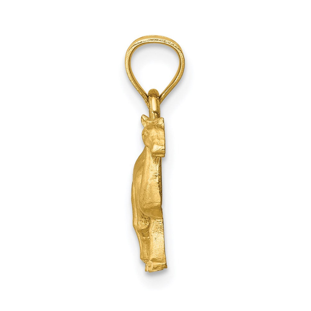 14K D/C Camel Pendant-C4582