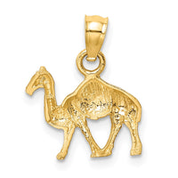 14K D/C Camel Pendant-C4582