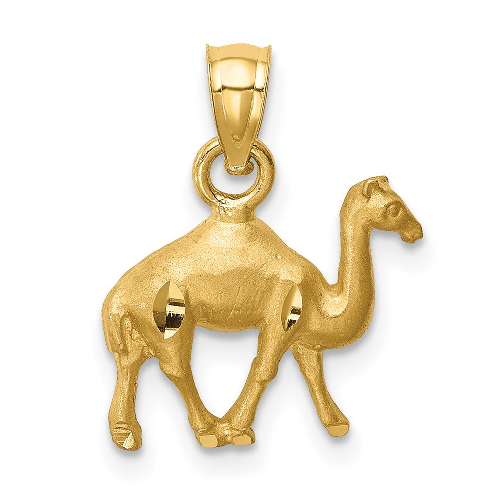 14K D/C Camel Pendant-C4582