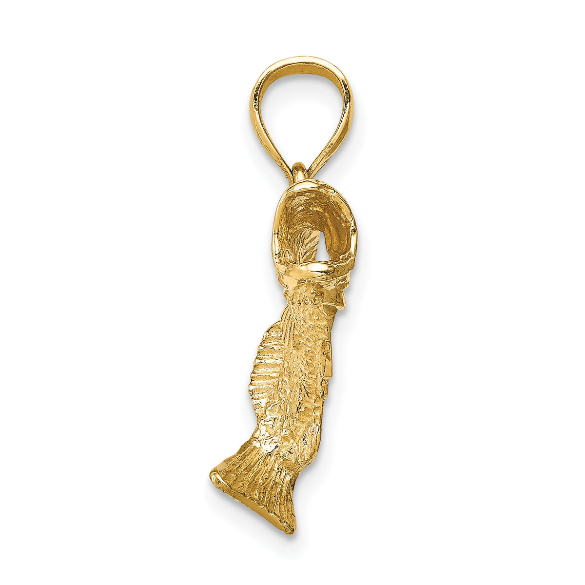 14K Fish Pendant-C4587