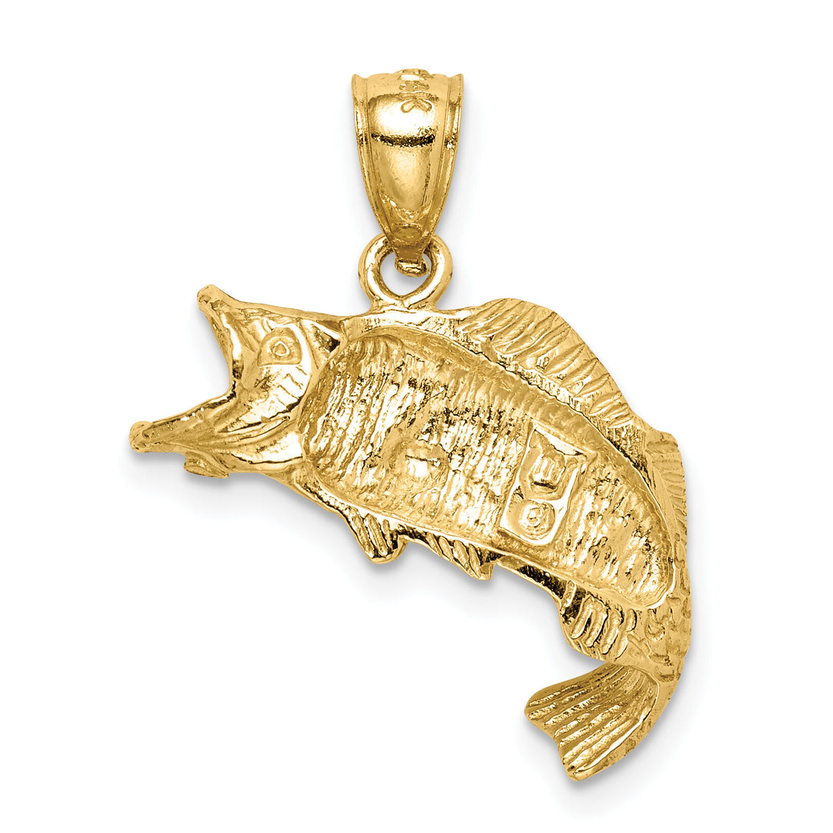 14K Fish Pendant-C4587