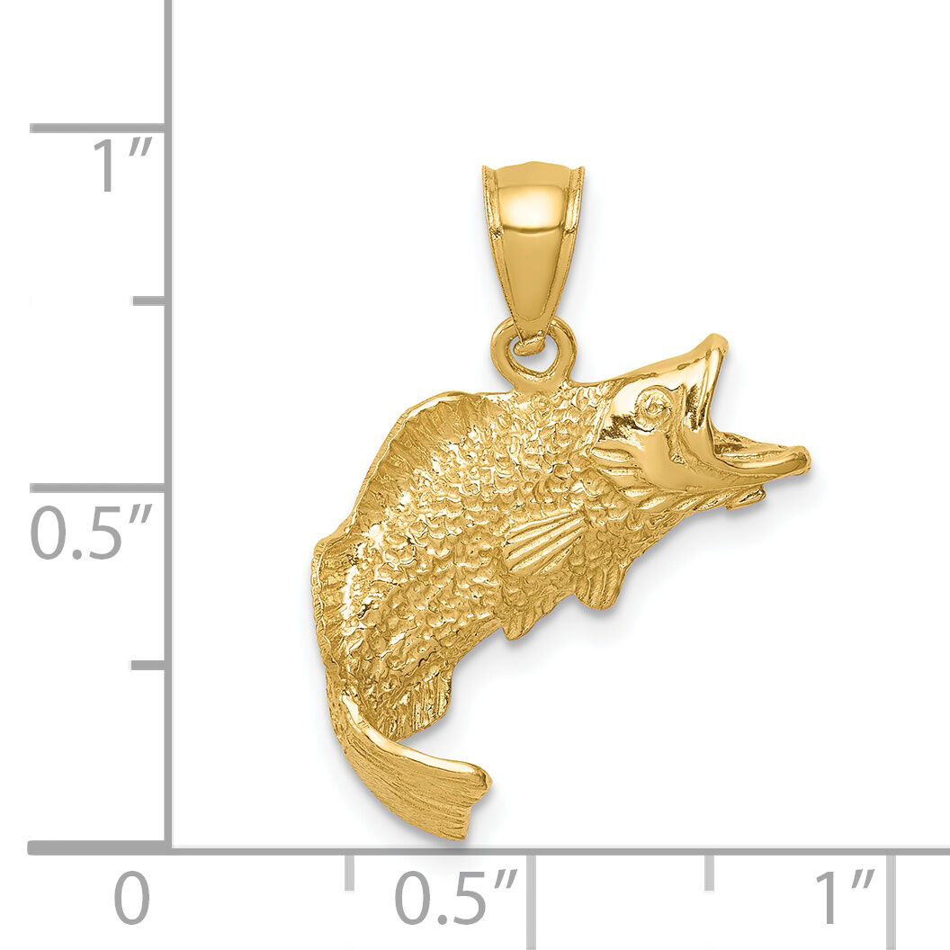 14K Fish Pendant-C4587