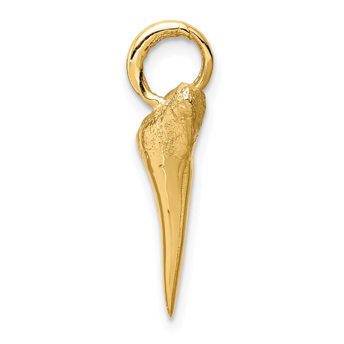 14K Shark Tooth Pendant-C4589