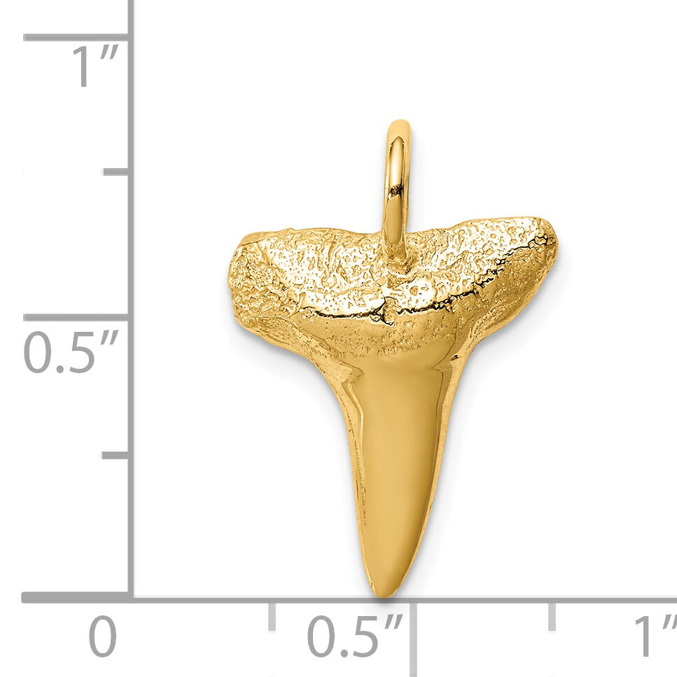 14K Shark Tooth Pendant-C4589