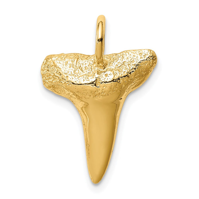 14K Shark Tooth Pendant-C4589