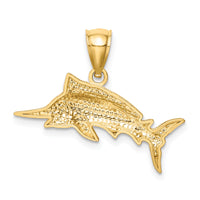 14K D/C Marlin Pendant-C4592