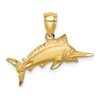 14K D/C Marlin Pendant-C4592
