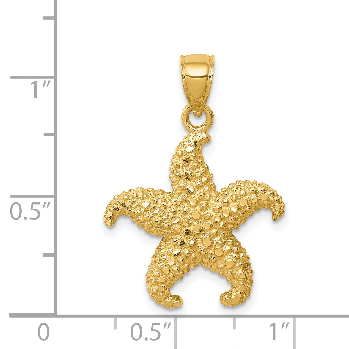 14K Starfish Pendant-C4610