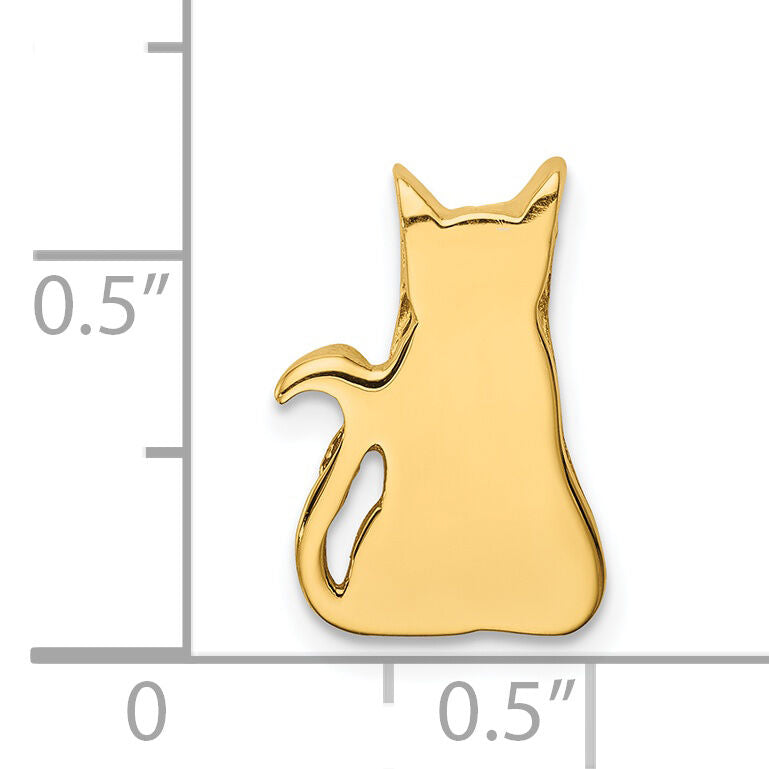 14K Cat Chain Slide-C4626
