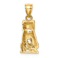 14K Cat Pendant-C4627
