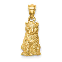 14K Cat Pendant-C4627