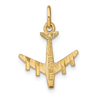 14k 3-D Airplane Charm-C463