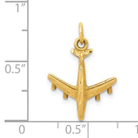 14k 3-D Airplane Charm-C463