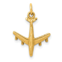 14k 3-D Airplane Charm-C463