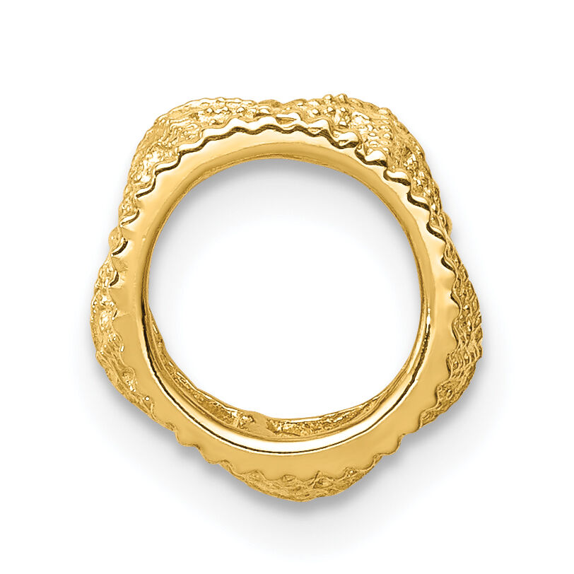 14K Polished Starfish Slide-C4636