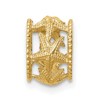 14K Polished Starfish Slide-C4636