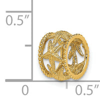 14K Polished Starfish Slide-C4636