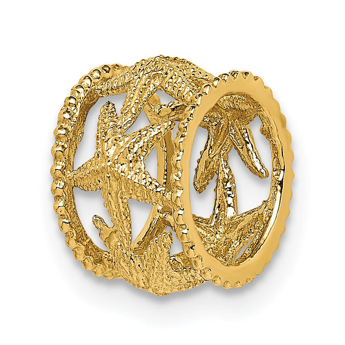 14K Polished Starfish Slide-C4636