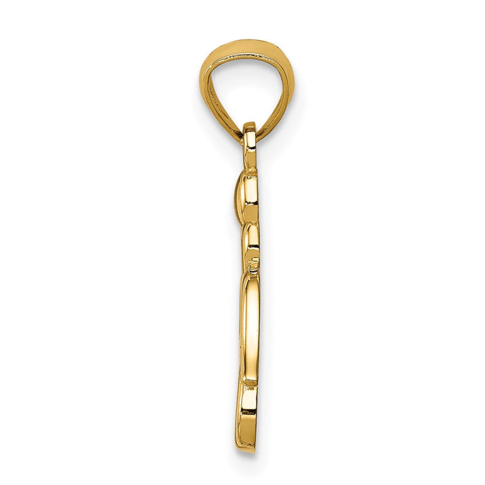 14K Angel Pendant-C4659