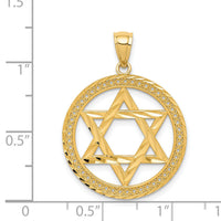 14K Star of David Pendant-C4660