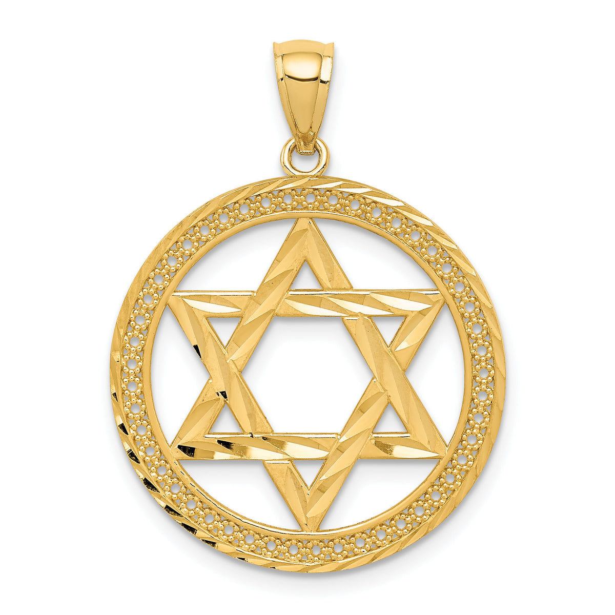 14K Star of David Pendant-C4660