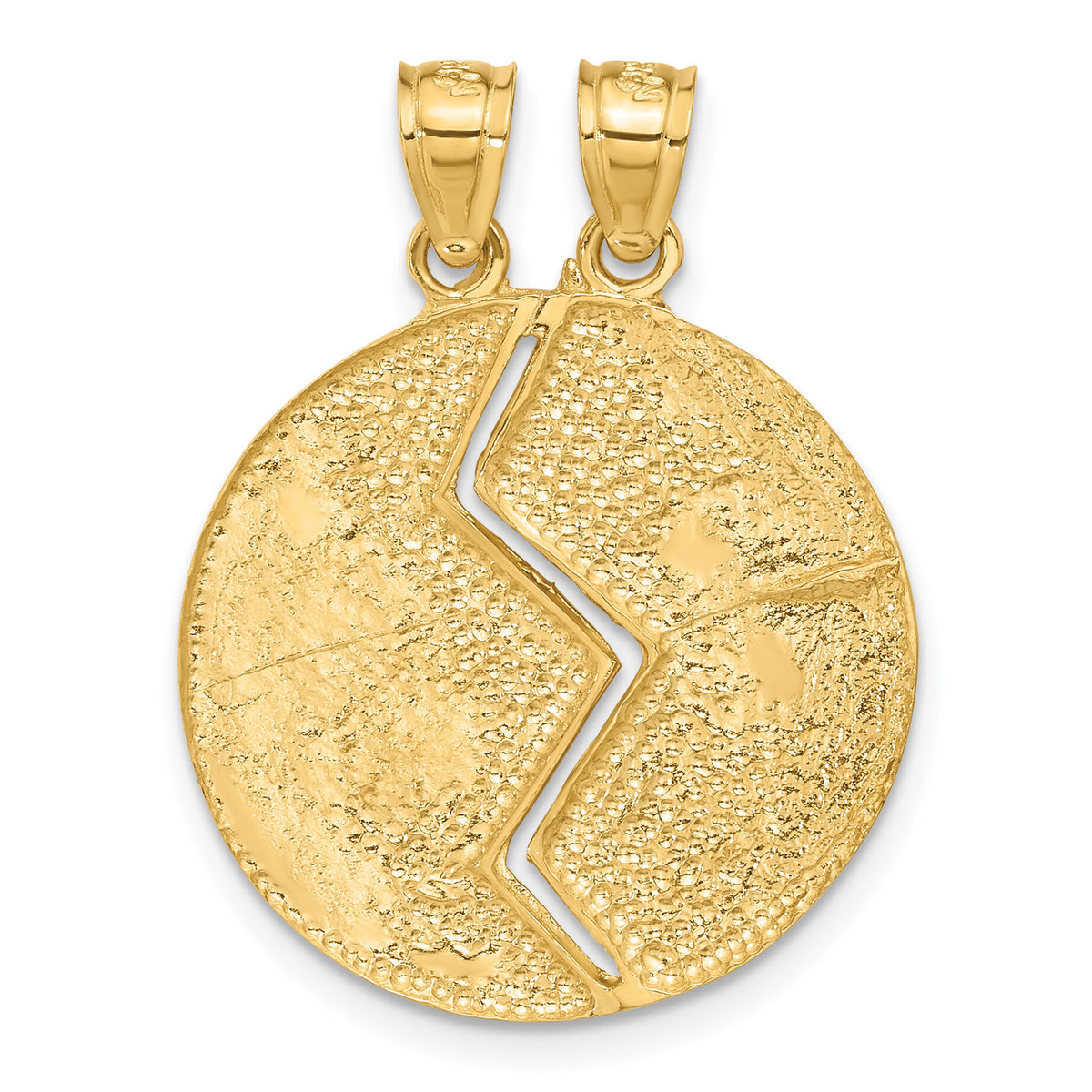 14K Break-apart Mizpah Pendant-C4661