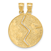 14K Break-apart Mizpah Pendant-C4661