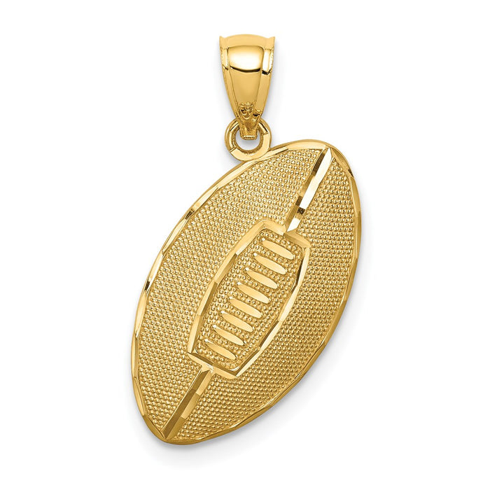 14K Football Pendant-C4689