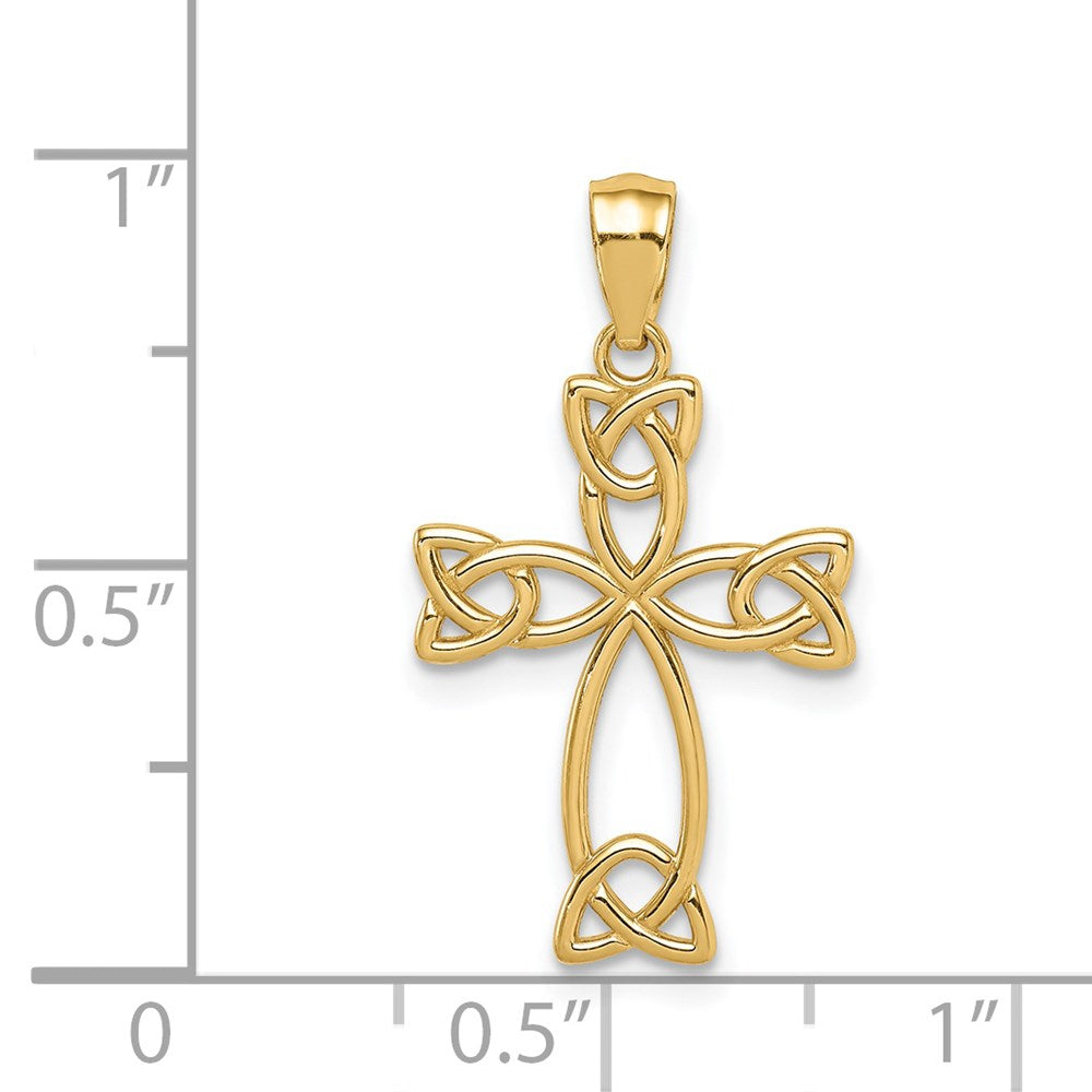 14K Celtic Knot Cross-C4697