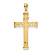 14K Two-Tone Inri Crucifix-C4707