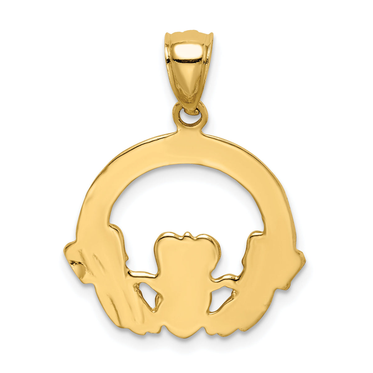 14K Claddagh Pendant-C4719
