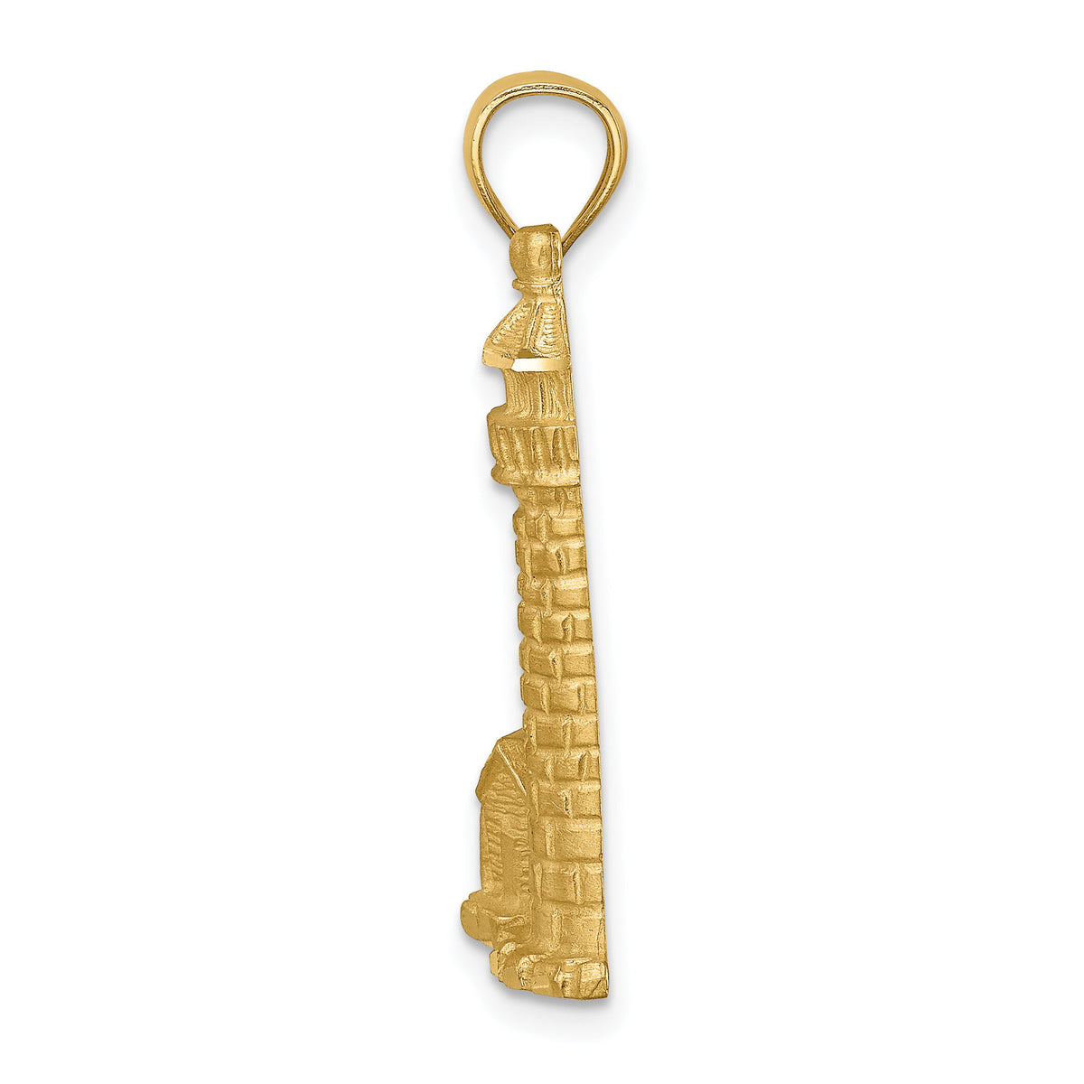 14K Brushed D/C Lighthouse Pendant-C4726