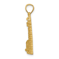 14K Brushed D/C Lighthouse Pendant-C4726