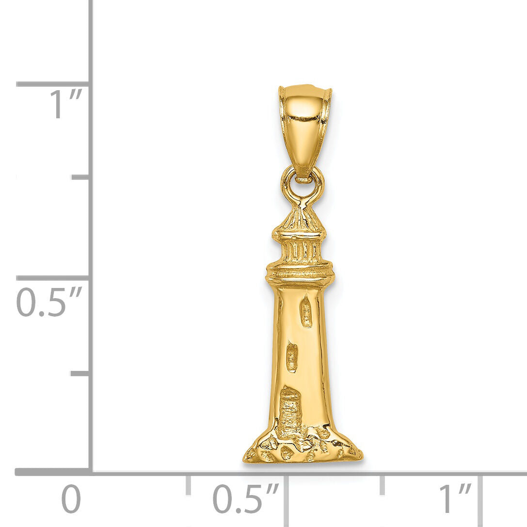 14K Lighthouse Pendant-C4727