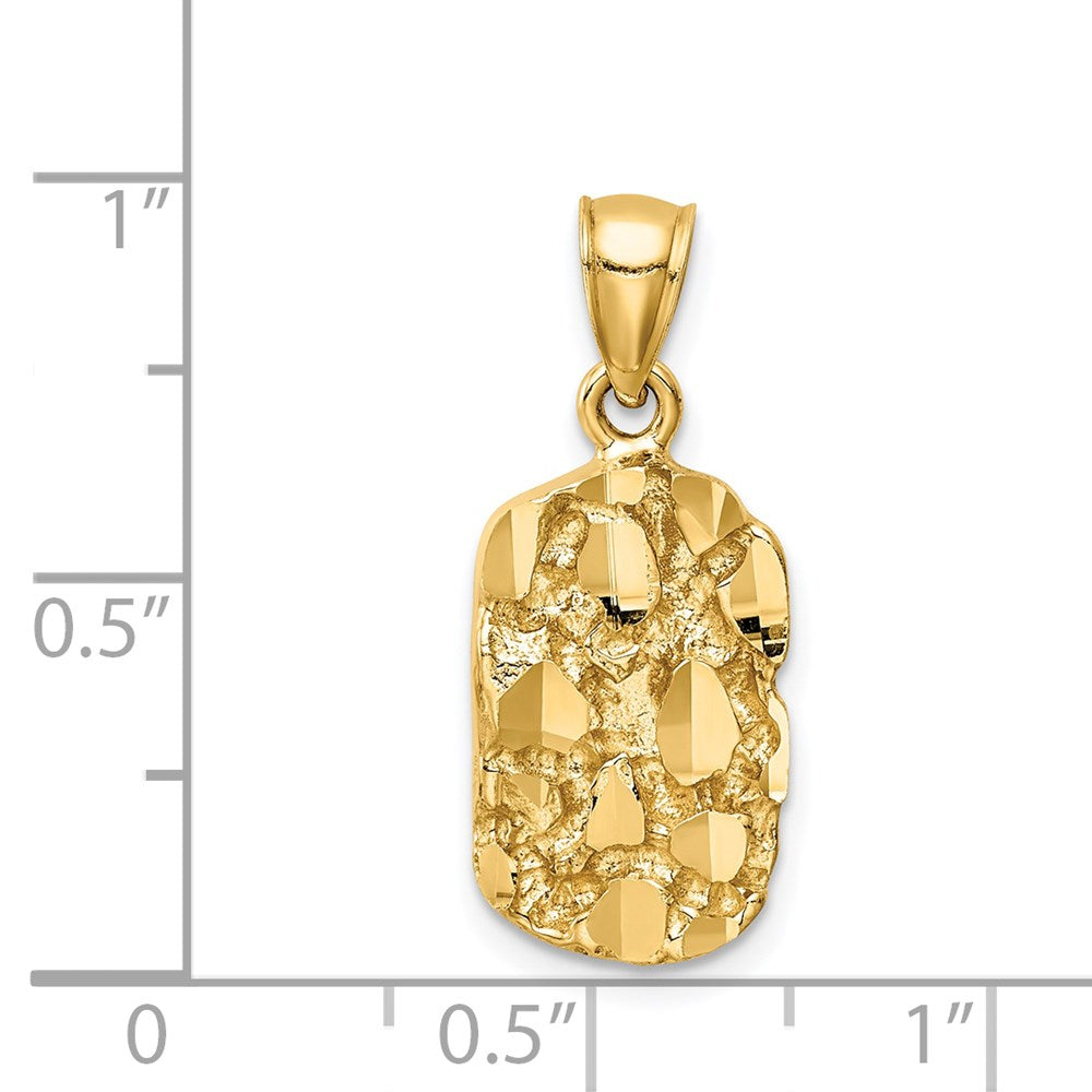 14K Nugget Pendant-C4737