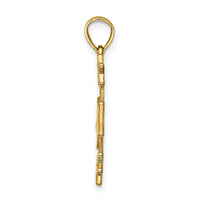 14K D/C Stars Pendant-C4755